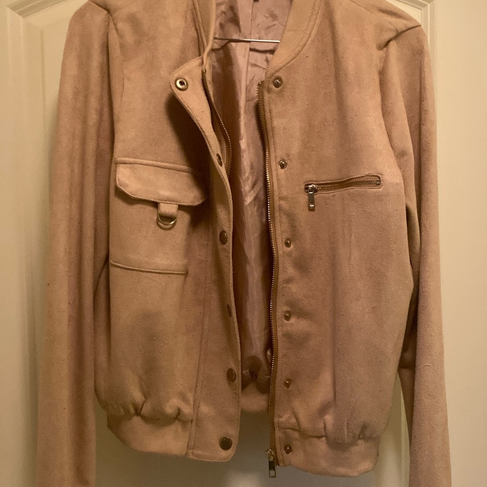 Faux Suede Jacket